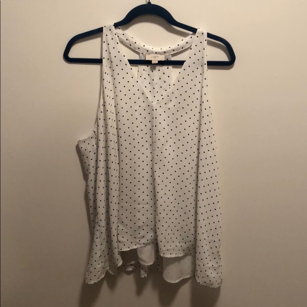 NWOT Loft Razor Back Blouse